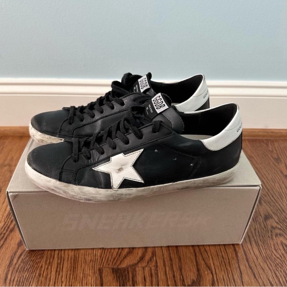 Golden Goose Black and White Sneakers